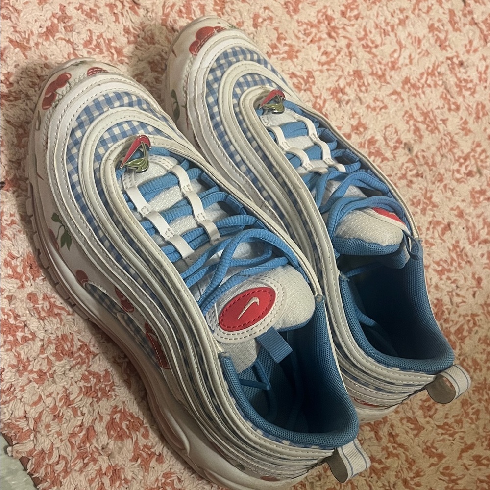 Kids Blue and White Sneakers